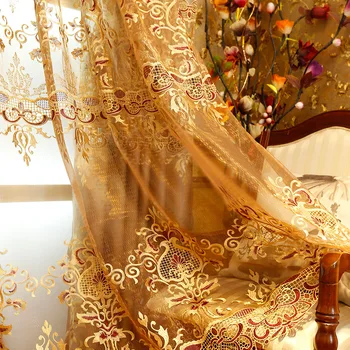 European Elegance Embroidery Luxury Curtains for Living Room French Window Curtain Shading Window Fabric Tulle Sheer Curtains
European Elegance Embroidery Luxury Curtains for Living Room French Window Curtain Shading Window Fabric Tulle Sheer Curtains