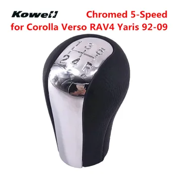 PU Leather Chromed 5 Speed MT Gear Shift Knob for TOYOTA Corolla Verso RAV4 Yaris 92-09 Auto Gear Shifter Lever Stick Headball
PU Leather Chromed 5 Speed MT Gear Shift Knob for TOYOTA Corolla Verso RAV4 Yaris 92-09 Auto Gear Shifter Lever Stick Headball