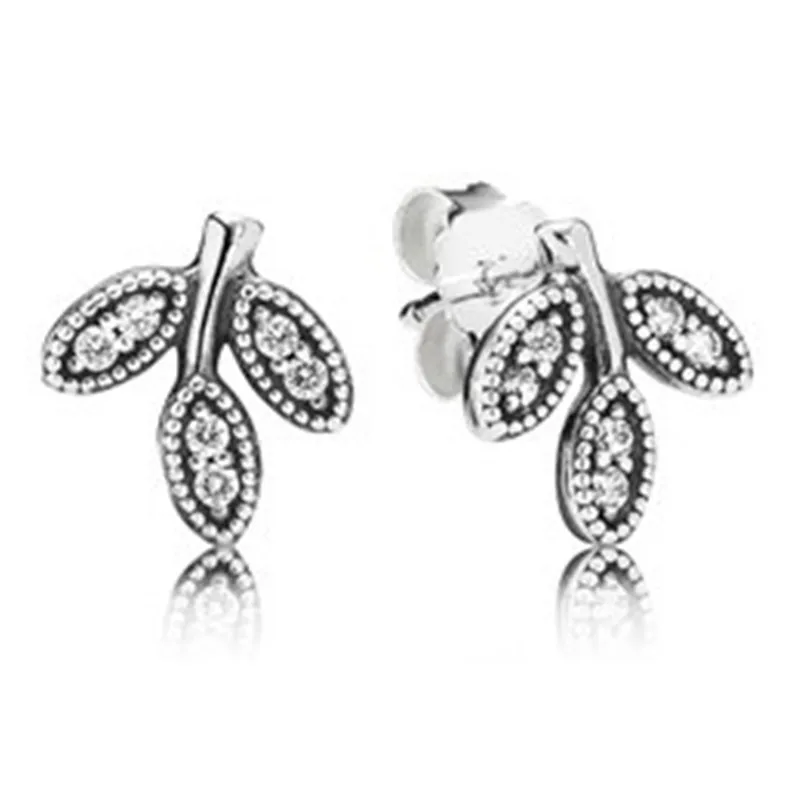 Fashion 925 Sterling Silver Zirconia Branded Earrings For Women Clear Crystal Leaf Earring Studs Fine Original Europe Jewelry
Fashion 925 Sterling Silver Zirconia Branded Earrings For Women Clear Crystal Leaf Earring Studs Fine Original Europe Jewelry