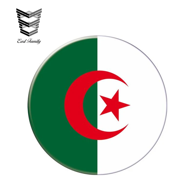 EARLFAMILY 13cm x 13cm Auto Moto Bike Suitcase Laptop Flag Round Algeria Decal Reflective Car Sticker Waterproof 3D Car Styling
EARLFAMILY 13cm x 13cm Auto Moto Bike Suitcase Laptop Flag Round Algeria Decal Reflective Car Sticker Waterproof 3D Car Styling