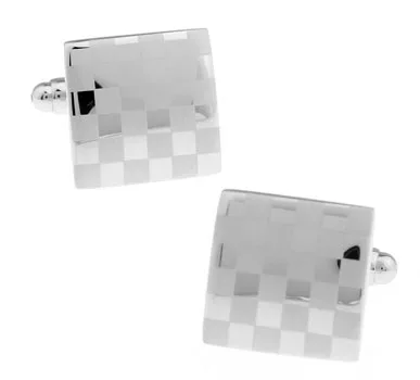 Men Gift Laser Cufflinks Wholesale&retail Silver Color Copper Material Novelty Laser Square Check Design
Men Gift Laser Cufflinks Wholesale&retail Silver Color Copper Material Novelty Laser Square Check Design