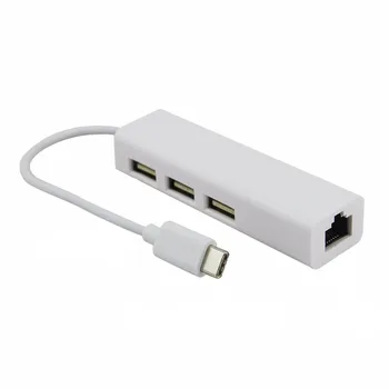 USB 3.1 Type C to RJ45 10/100Mbps Network Adapter External Network Ethernet LAN Card Adapter w/ 3 USB Ports for Notebook/Laptop
USB 3.1 Type C to RJ45 10/100Mbps Network Adapter External Network Ethernet LAN Card Adapter w/ 3 USB Ports for Notebook/Laptop