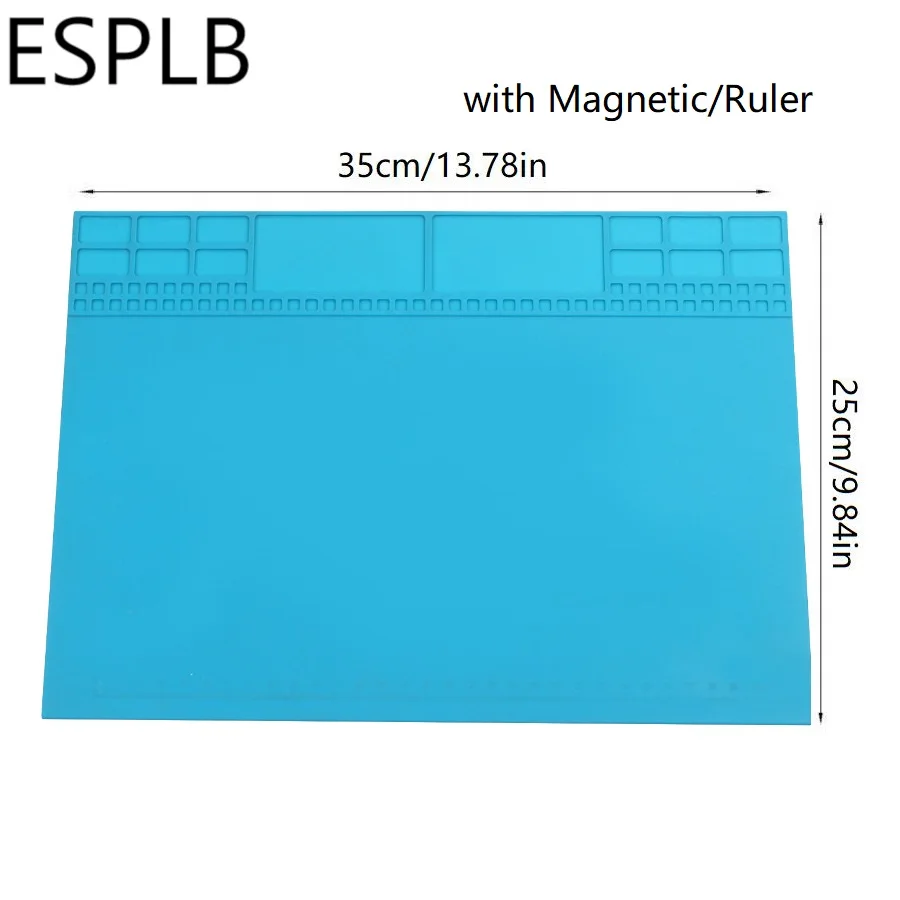 35cm*25cm/405mm*305mm Insulation Pad Heat-resistant BGA Soldering Station Work Pad Desk Mat Platform Repair Tools with Magnetic
35cm*25cm/405mm*305mm Insulation Pad Heat-resistant BGA Soldering Station Work Pad Desk Mat Platform Repair Tools with Magnetic