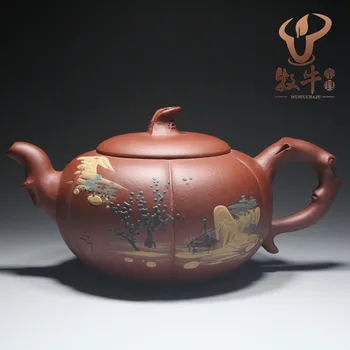 Authentic Yixing teapot wholesale pumpkin pot 360 ml of mud painting gift Kung Fu teapot LOGO mixed batch
Authentic Yixing teapot wholesale pumpkin pot 360 ml of mud painting gift Kung Fu teapot LOGO mixed batch