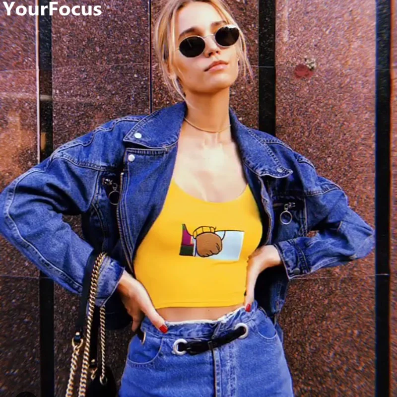 Harajuku vintage ins hot yellow cartoon embroidery omighty crop top crop camis YQ-710
Harajuku vintage ins hot yellow cartoon embroidery omighty crop top crop camis YQ-710
