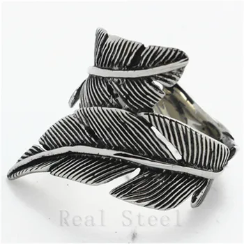 New Design Fallen Leaf Rings Mens Boys 316L Stainless Steel Cool Punk Gothic Swan Feather Ring New Arrival Popular Jewelry Ring
New Design Fallen Leaf Rings Mens Boys 316L Stainless Steel Cool Punk Gothic Swan Feather Ring New Arrival Popular Jewelry Ring
