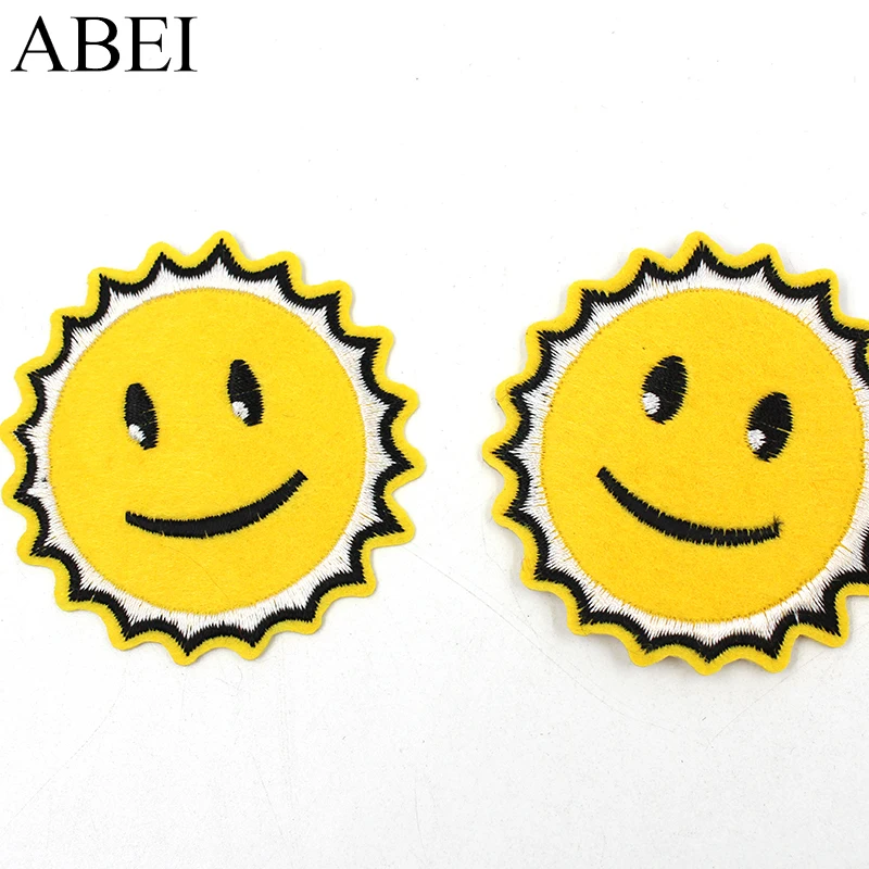 10pcs 6.8cm Embroidered Cartoon Sun Patches Iron On Smile Face Icon Stickers for Baby Clothes DIY Garments Jeans Applique Badge
10pcs 6.8cm Embroidered Cartoon Sun Patches Iron On Smile Face Icon Stickers for Baby Clothes DIY Garments Jeans Applique Badge