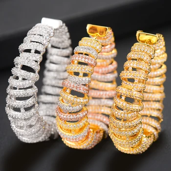 GODKI Luxury Across Twist MAXI Hoop Earrings For Women Earrings in Jewelry Charms Elegant Full Mirco Cubic Zircon Dubai Wedding
GODKI Luxury Across Twist MAXI Hoop Earrings For Women Earrings in Jewelry Charms Elegant Full Mirco Cubic Zircon Dubai Wedding