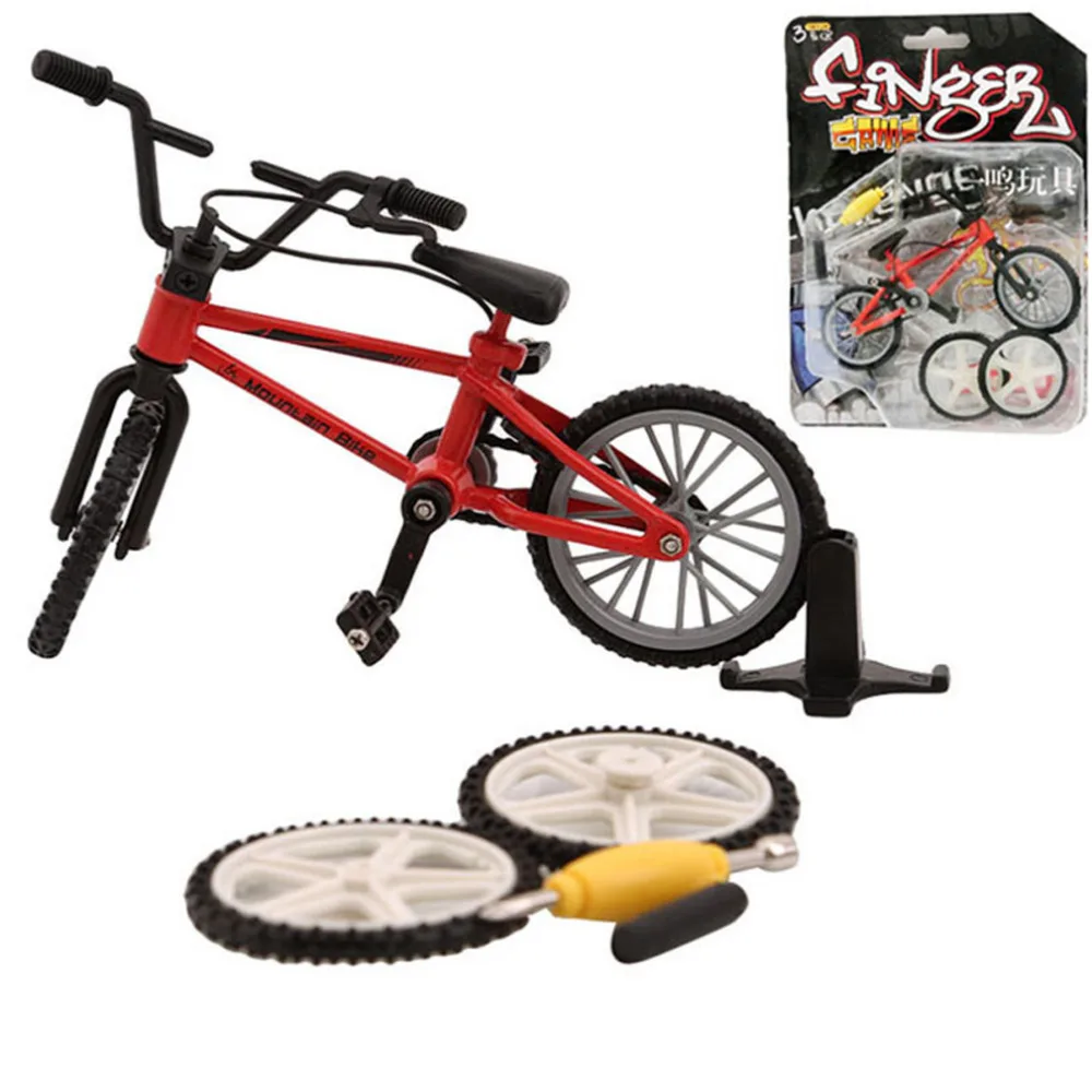 

Mini BMX Finger Mountain Bikes Toys Creative Game Gift For Children Retail Box + 2Pcs Spare Tire Mini-finger-bmx Bicycle