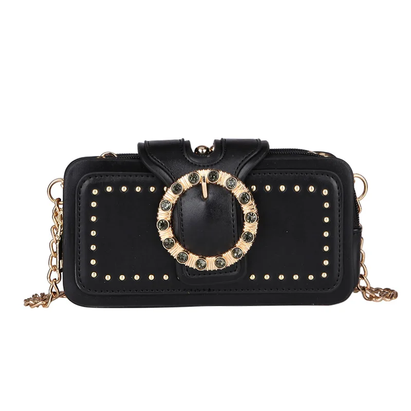 Women Small Square Bag Metal Rivet Multi Layer Clasp Hasp Handbag Single Shoulder Slant 2019 Summer New Brand Korean Designer Pu
Women Small Square Bag Metal Rivet Multi Layer Clasp Hasp Handbag Single Shoulder Slant 2019 Summer New Brand Korean Designer Pu