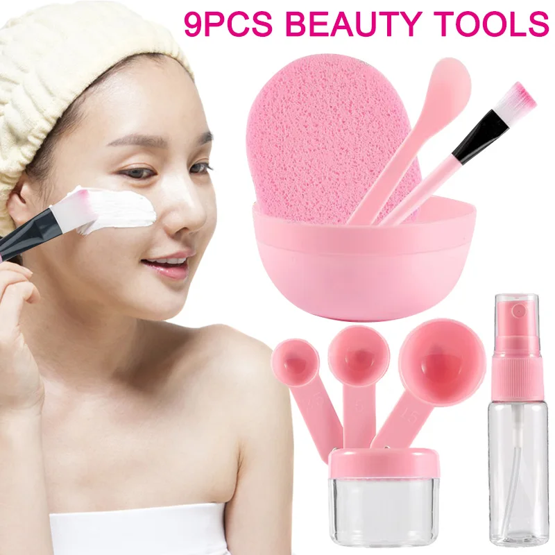 High Quality 9 Pcs/Set DIY Facial Mask Tools Kit Bowl Brush Spoon Stick Bottle Sponge Homemade Makeup Beauty Tool
High Quality 9 Pcs/Set DIY Facial Mask Tools Kit Bowl Brush Spoon Stick Bottle Sponge Homemade Makeup Beauty Tool