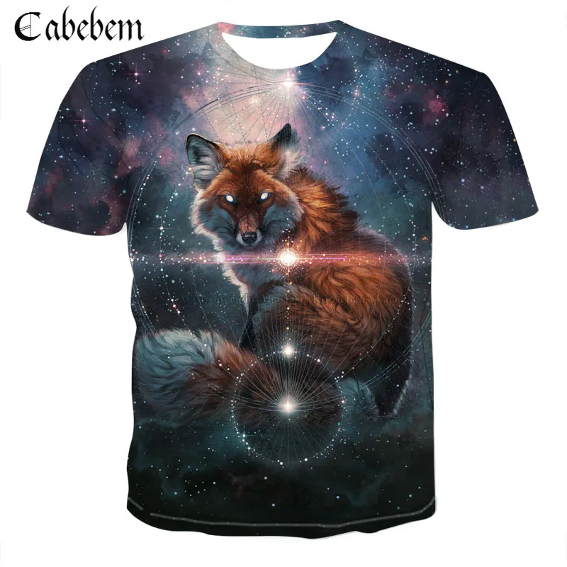2019 New autumn T-shirt for men 3D digital print Tshirt animal fox print T shirt for men/women casual short-sleeved new top
2019 New autumn T-shirt for men 3D digital print Tshirt animal fox print T shirt for men/women casual short-sleeved new top
