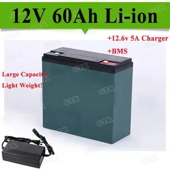 Large Capacity 12v 60ah lithium ion battery pack rechargeable for 12v 300w motor Solar Street Lighting electric vehicle+charger
Large Capacity 12v 60ah lithium ion battery pack rechargeable for 12v 300w motor Solar Street Lighting electric vehicle+charger