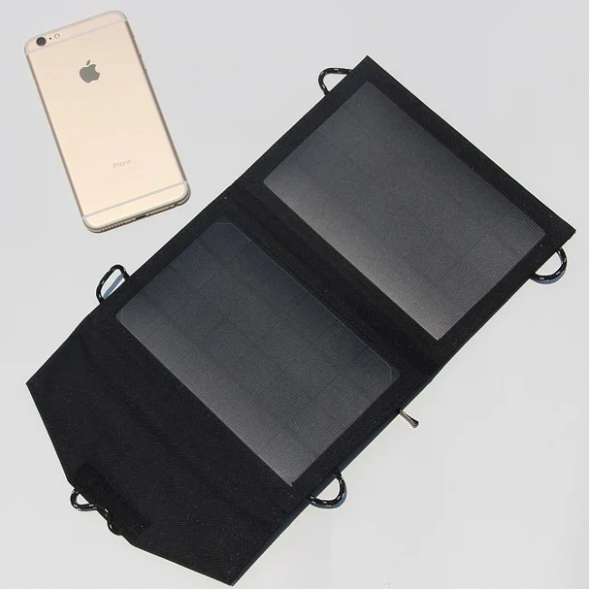 Foldable&Portable 5w Solar Charger For Mobile Phones/Power Bank USB Output Mono Panel High Quality Free Shipping | Электроника