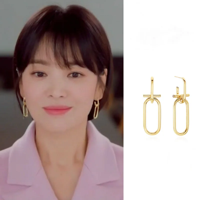 2019 New Korean TV Star Fashion Women Metal Double Oval Dangle Earrings Elegant Pendientes Oorbellen Party Ear Jewelry Girl Gift
2019 New Korean TV Star Fashion Women Metal Double Oval Dangle Earrings Elegant Pendientes Oorbellen Party Ear Jewelry Girl Gift