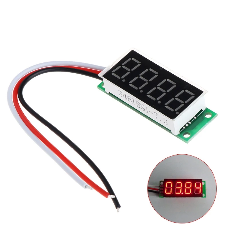 OOTDTY 4 Digit 0.36" Mini Digital Voltmeter 0-33V DC Voltage Meter Panel Electric Voltage Tester Gauge Three Lines
OOTDTY 4 Digit 0.36" Mini Digital Voltmeter 0-33V DC Voltage Meter Panel Electric Voltage Tester Gauge Three Lines