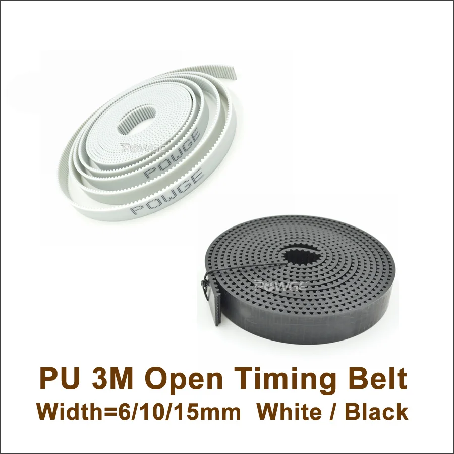 POWGE HTD 3M Timing Belt Width 6/10/15mm HTD3M PU Open Belt 3M 15 S3M Belt For CNC Laser Machine Cutting Machine 3M-10 3M 6 Belt
POWGE HTD 3M Timing Belt Width 6/10/15mm HTD3M PU Open Belt 3M 15 S3M Belt For CNC Laser Machine Cutting Machine 3M-10 3M 6 Belt