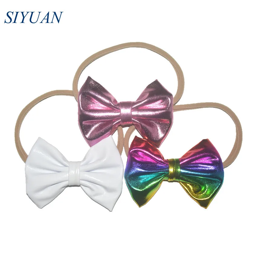 16pcs/lot 4'' Soft Metallic Fabric Candy Bow Headband Fashion Tan Nude Nylon Headband DIY Headdress HB058
16pcs/lot 4'' Soft Metallic Fabric Candy Bow Headband Fashion Tan Nude Nylon Headband DIY Headdress HB058