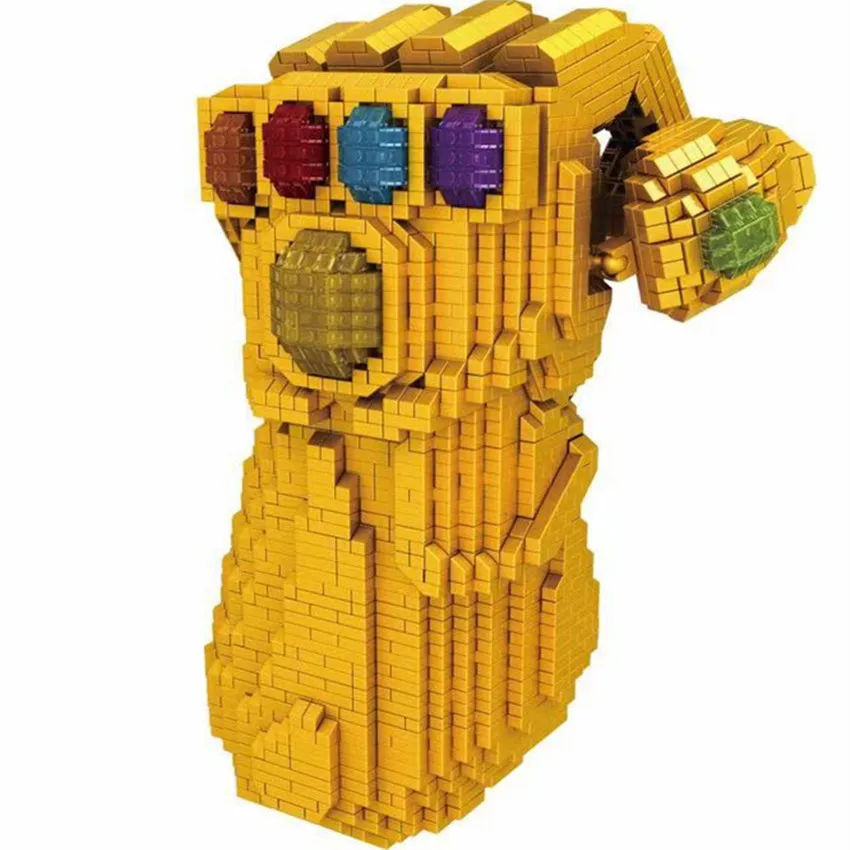 4100pcs Diamond Mirco The strongest in the universe man's golden gloves 3d model building kits bricks blocks kids toys #8831-8
4100pcs Diamond Mirco The strongest in the universe man's golden gloves 3d model building kits bricks blocks kids toys #8831-8