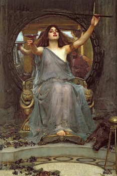 Neo Classical figurative painting canvas portrait poster beauty picture giant picture Circe Offering the Cup to Ulysses, 1891
Neo Classical figurative painting canvas portrait poster beauty picture giant picture Circe Offering the Cup to Ulysses, 1891