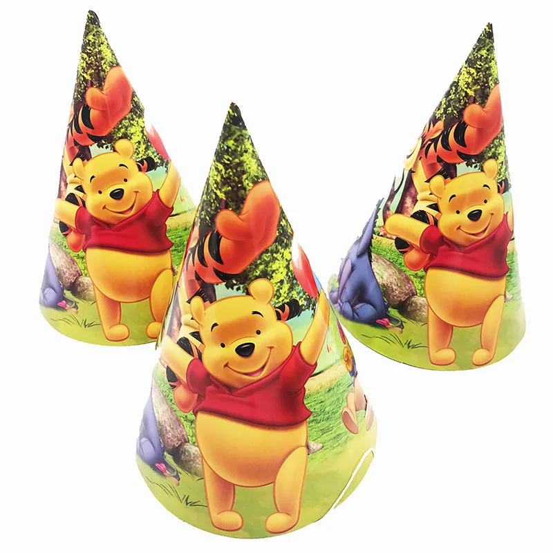 6pcs/pack Winnie the Pooh theme party hats Winnie the Pooh theme paper hats Winnie the Pooh birthday party decorations
6pcs/pack Winnie the Pooh theme party hats Winnie the Pooh theme paper hats Winnie the Pooh birthday party decorations