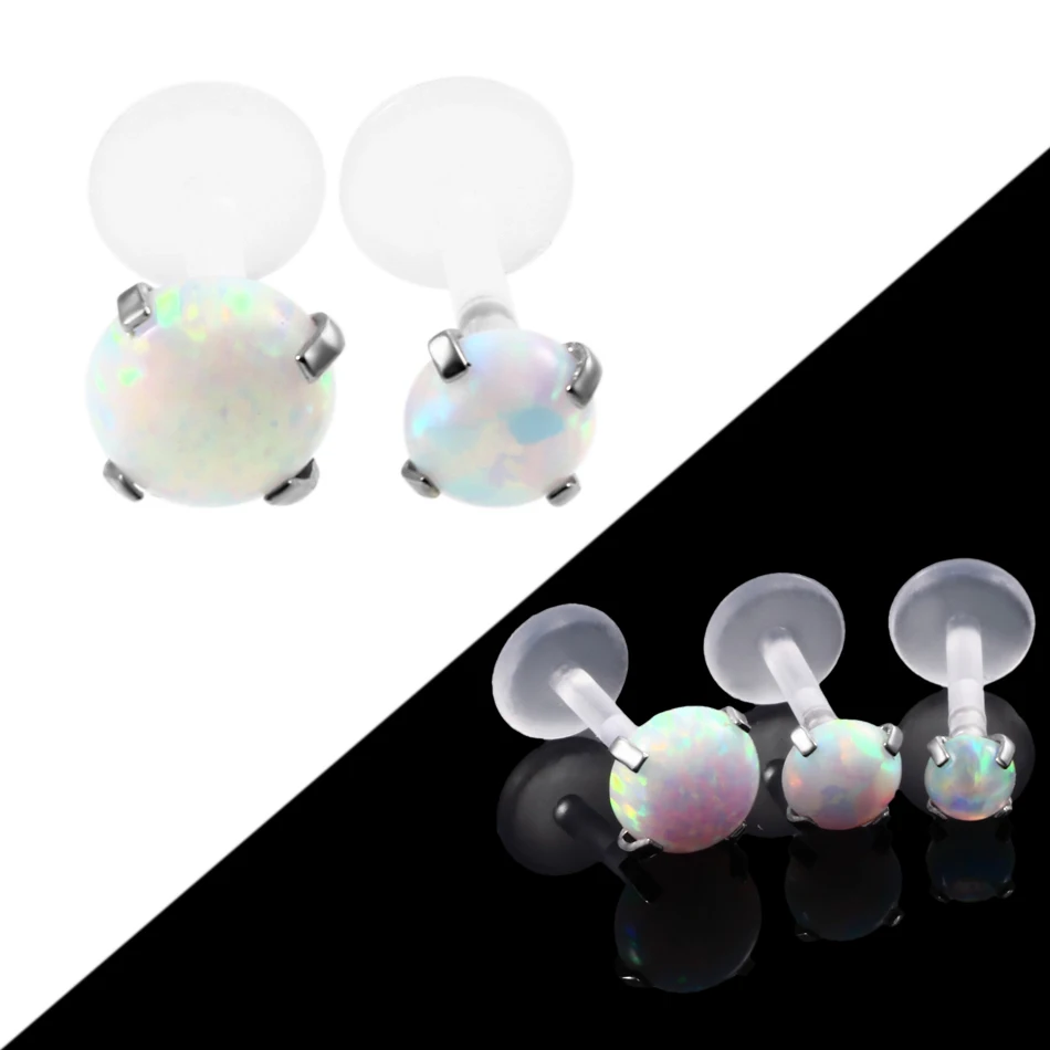 1PC Prong Opal Labret Stud Lip Monroe Piercing Ring Bioplastic Flexible Opal Ear Tragus Helix Orelha Cartilagem Piercing Jewelry
1PC Prong Opal Labret Stud Lip Monroe Piercing Ring Bioplastic Flexible Opal Ear Tragus Helix Orelha Cartilagem Piercing Jewelry