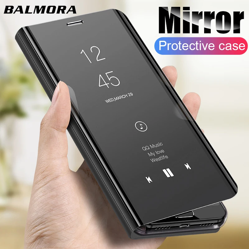 BALMORA Smart Mirror Flip Case for samsung Galaxy S9 S10 Plus Phone case S8 plus for samsung Galaxy s7 Edge A50 A70 leather back
BALMORA Smart Mirror Flip Case for samsung Galaxy S9 S10 Plus Phone case S8 plus for samsung Galaxy s7 Edge A50 A70 leather back