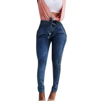 Plus Size Fashion Belted High Waist Skinny Jeans Women Jeans Stretch Denim Long Pants
Plus Size Fashion Belted High Waist Skinny Jeans Women Jeans Stretch Denim Long Pants