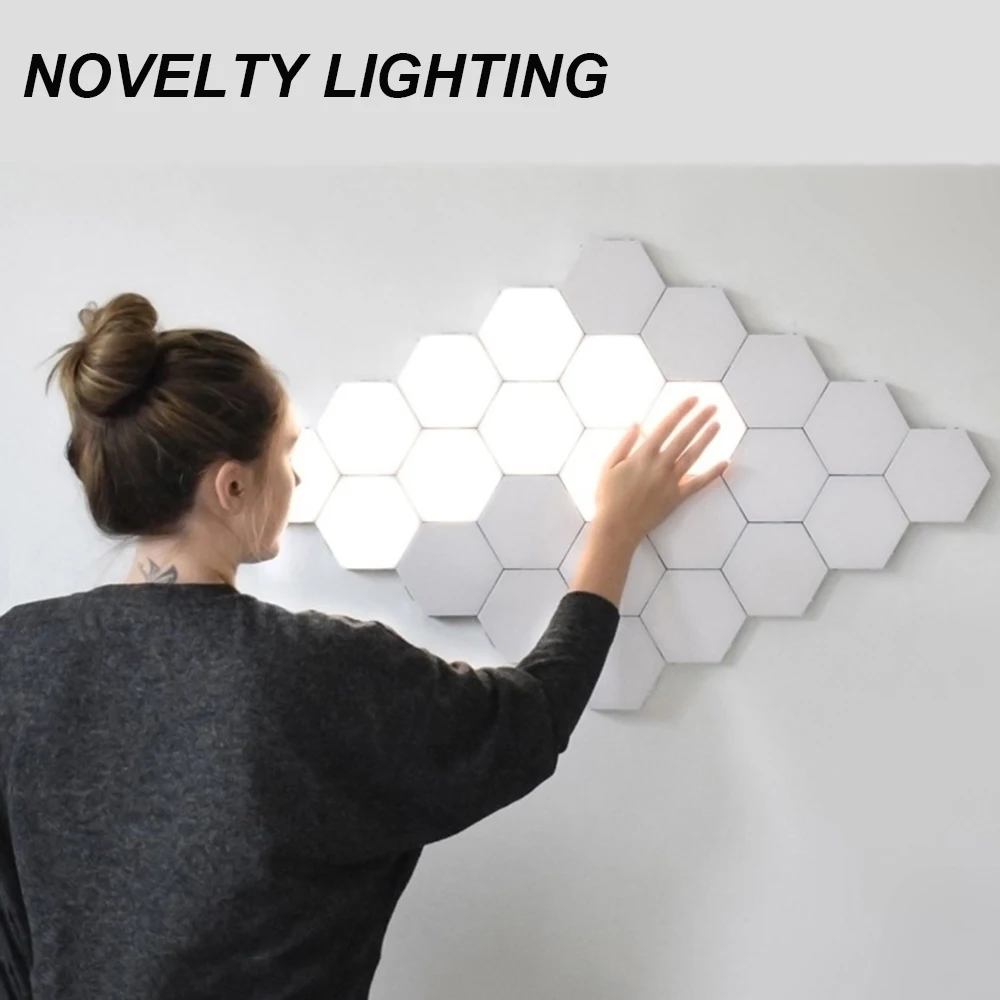 LED Lamp Hexagonal Mosaic Lamp Modular Touch Sensor Night Lamp Magneto-optical Hexagonal Decorative Creative Wall Lamp Dropship
LED Lamp Hexagonal Mosaic Lamp Modular Touch Sensor Night Lamp Magneto-optical Hexagonal Decorative Creative Wall Lamp Dropship