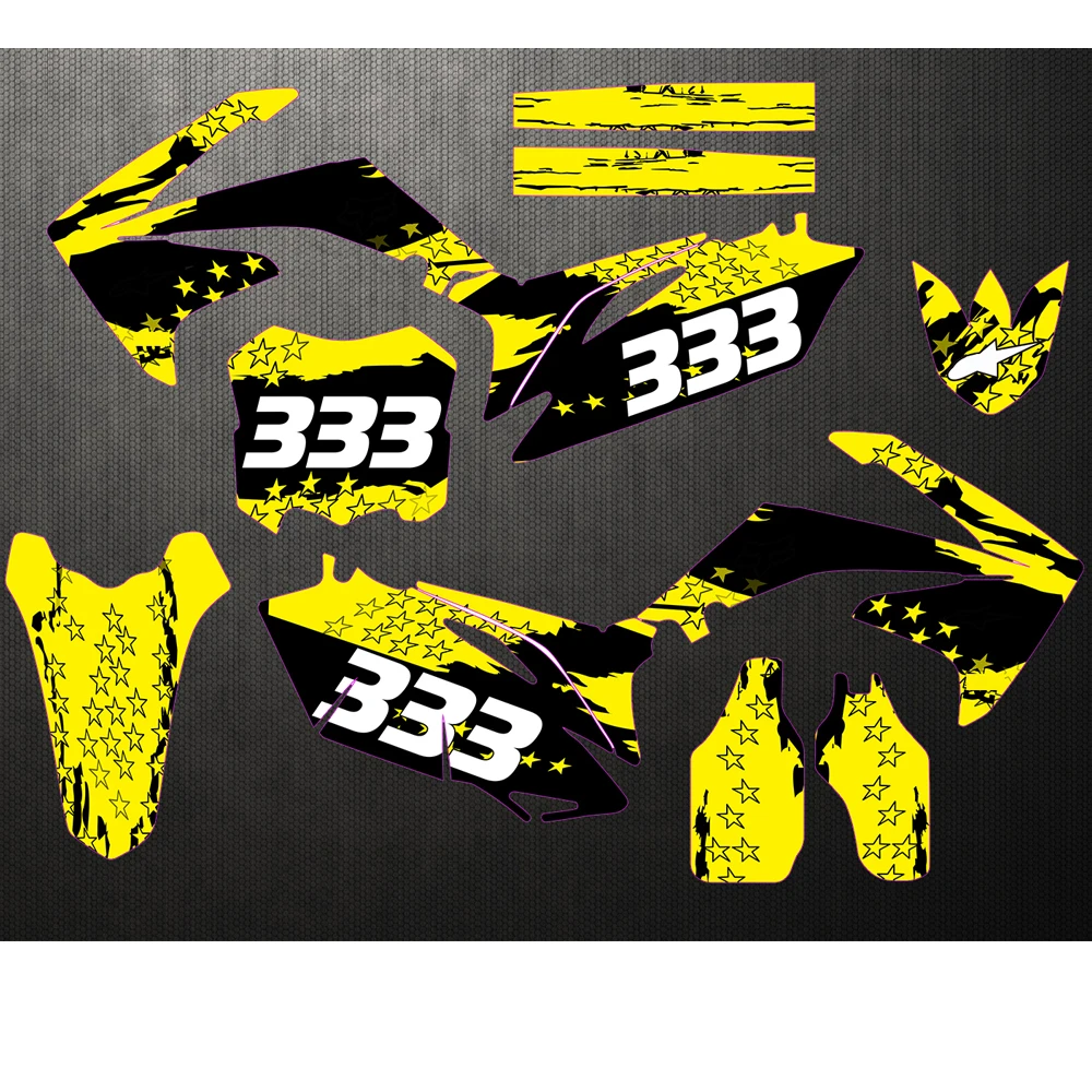 TEAM GRAPHICS DECALS Stickers FOR Honda CRF250R CRF250 2010 2011 2012 2013 CRF 250 250R Custom Number Black Yellow Star
TEAM GRAPHICS DECALS Stickers FOR Honda CRF250R CRF250 2010 2011 2012 2013 CRF 250 250R Custom Number Black Yellow Star
