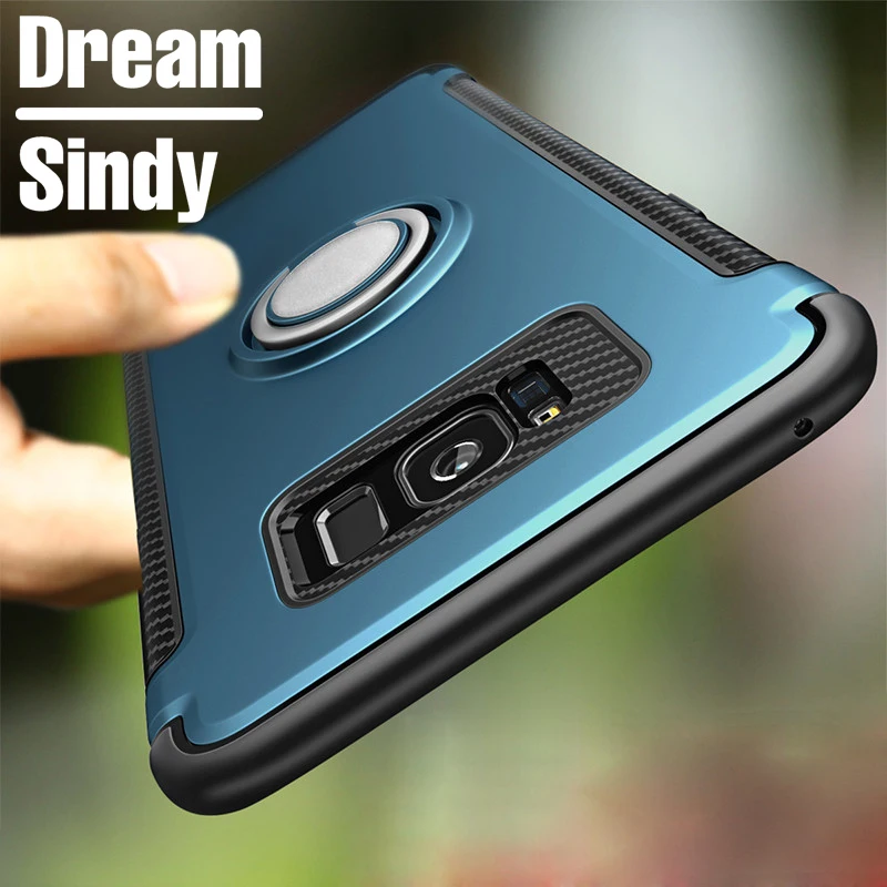 Luxury Full cover protect case For Samsung Galaxy S8 PLus Hard pc+silicon soft shell For Galaxy S7 edge Capa Metal ring bracket
Luxury Full cover protect case For Samsung Galaxy S8 PLus Hard pc+silicon soft shell For Galaxy S7 edge Capa Metal ring bracket