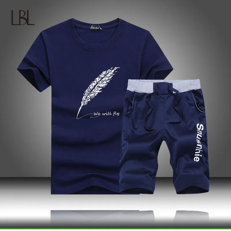 New Fashion Sportsuit Tee Shirt Set Mens T Shirt Shorts + Short Pants Men Summer Tracksuit Men's Casual Brand Tee Shirts 2019
New Fashion Sportsuit Tee Shirt Set Mens T Shirt Shorts + Short Pants Men Summer Tracksuit Men's Casual Brand Tee Shirts 2019