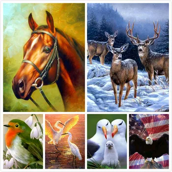 DIY Diamond Painting stitch bird Full square Diamond embroidery horse Pattern home Decoration Needlework mosaic deer Painting
DIY Diamond Painting stitch bird Full square Diamond embroidery horse Pattern home Decoration Needlework mosaic deer Painting