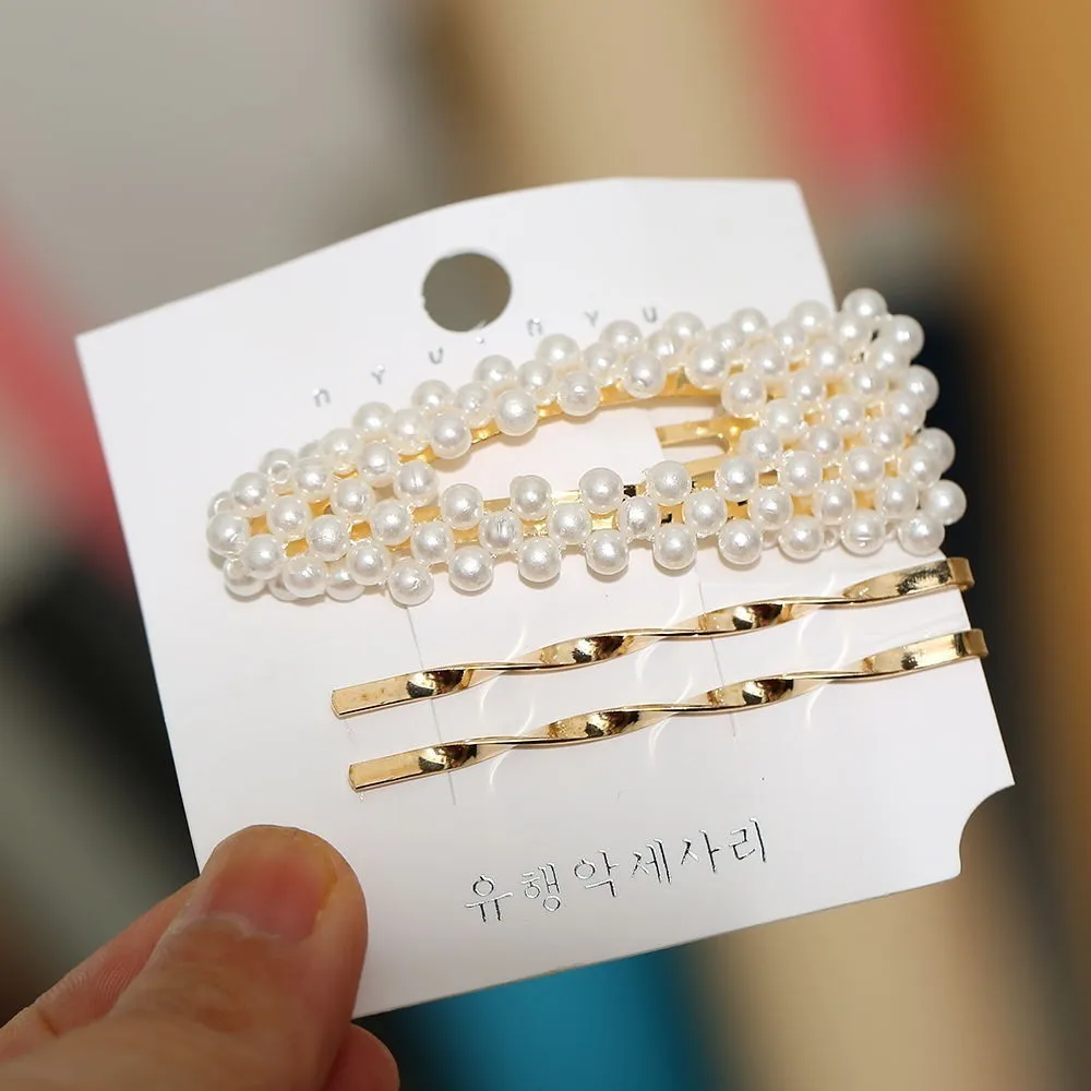Summer Set Simple Metal Pearl Hair Clip For Girls Women Bobby Pin Barrette Hairpin Headdress Hair Bangs Clip Beauty Styling Tool
Summer Set Simple Metal Pearl Hair Clip For Girls Women Bobby Pin Barrette Hairpin Headdress Hair Bangs Clip Beauty Styling Tool