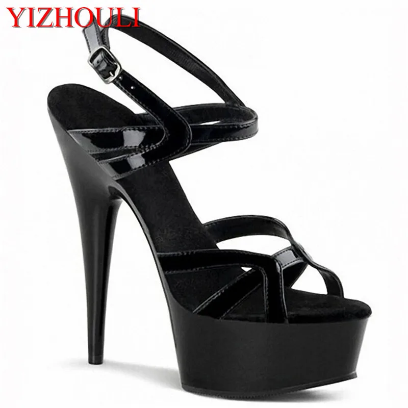 Sexy super-high heels, 15 cm high, baking lacquered sandals heel height, dancing shoes
Sexy super-high heels, 15 cm high, baking lacquered sandals heel height, dancing shoes
