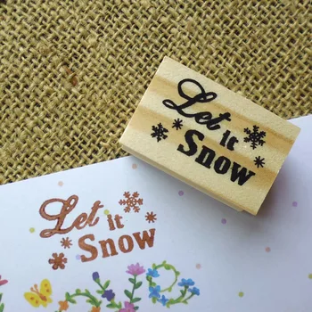 1pc Natural Wood Stamp Let It Snow Merry Christmas Scrapbook Kid Students Stationery DIY Xmas Wooden Hand Made Snow Rubber Stamp 
1pc Natural Wood Stamp Let It Snow Merry Christmas Scrapbook Kid Students Stationery DIY Xmas Wooden Hand Made Snow Rubber Stamp