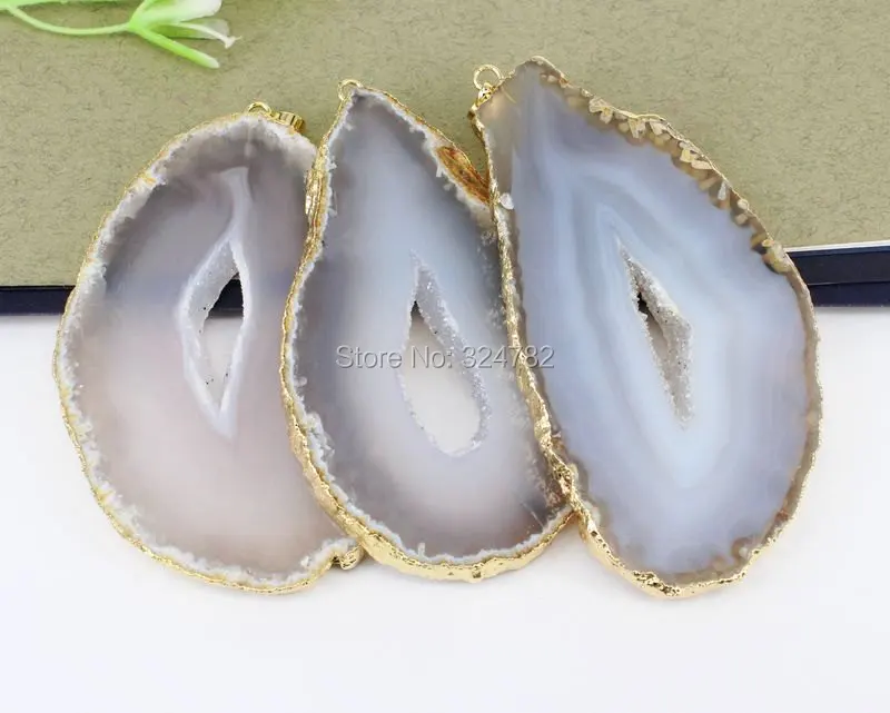 5pcs Fashion Stone Pendant,Gold Metal Nature Geode Stone Slice Pendant Beads in Natural Color For Making Jewelry
5pcs Fashion Stone Pendant,Gold Metal Nature Geode Stone Slice Pendant Beads in Natural Color For Making Jewelry