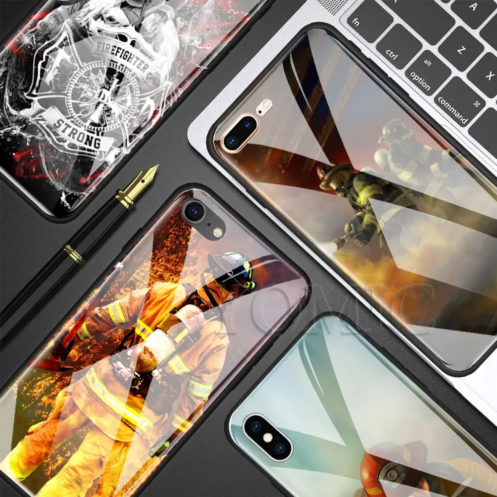 Tempered Glass Phone Case for iPhone 7 8 Plus X XR XS MAX 6 6s Plus Cover Firefighter Heroes Luxury Case
Tempered Glass Phone Case for iPhone 7 8 Plus X XR XS MAX 6 6s Plus Cover Firefighter Heroes Luxury Case