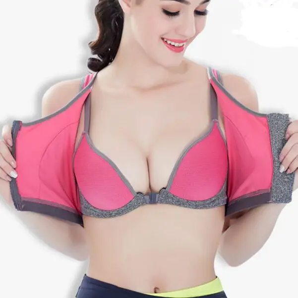 New 2017 Professional Shockproof Zipper Sports Bra Women Padded Gym Fitness Yoga Bra Quick-dry Running Push Up Workout Tank Top
New 2017 Professional Shockproof Zipper Sports Bra Women Padded Gym Fitness Yoga Bra Quick-dry Running Push Up Workout Tank Top