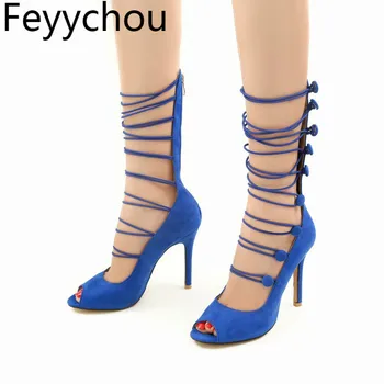 Women Sandals Peep Toe Gladiator PU Zip Super High-heels 2018 Sexy New Fashion Spring Summer Casual Shoes Black Red Blue
Women Sandals Peep Toe Gladiator PU Zip Super High-heels 2018 Sexy New Fashion Spring Summer Casual Shoes Black Red Blue