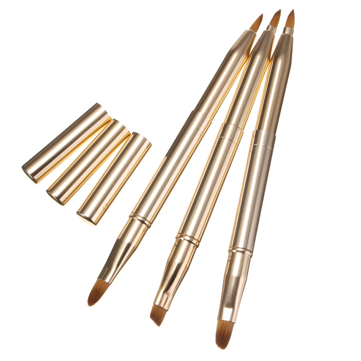Gold Dual Ended Makeup Lips Brushes Retractable Lip Brush Eyeliner Eyeshadow Brush Portable Cosmetic Adjustable Tool
Gold Dual Ended Makeup Lips Brushes Retractable Lip Brush Eyeliner Eyeshadow Brush Portable Cosmetic Adjustable Tool
