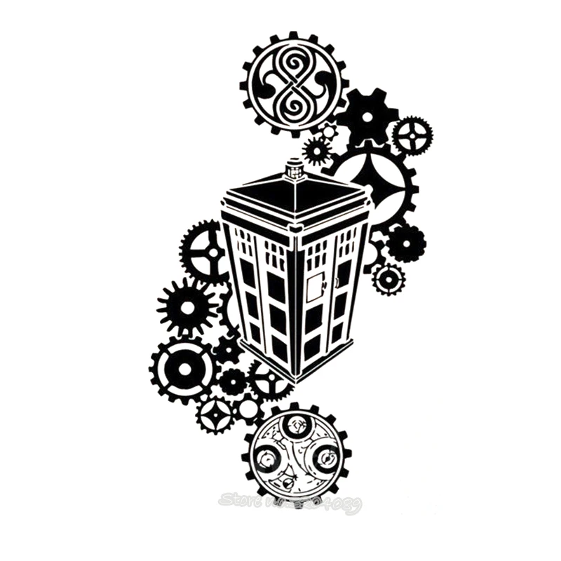 Doctor Who Tardis Silhouette Wall Clock