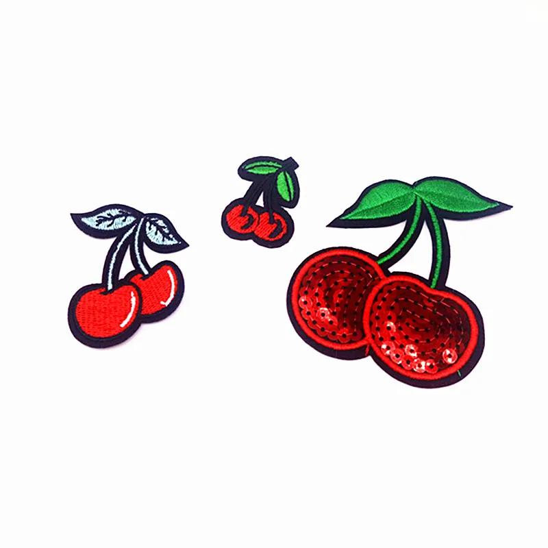 Mixed 3 Styles Cherry Embroidered Patches Iron On For Clothing Dress Bags Sequin Applique DIY Stickers Garment Apparel Patches
Mixed 3 Styles Cherry Embroidered Patches Iron On For Clothing Dress Bags Sequin Applique DIY Stickers Garment Apparel Patches