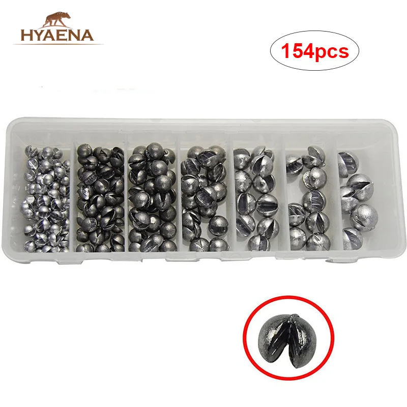 Hyaena 154pcs 7 sizes Brass Fishing Sinker For Shot Rigs Oval Split Shot Lead Sinker Weight Carp Fishing Accessories
Hyaena 154pcs 7 sizes Brass Fishing Sinker For Shot Rigs Oval Split Shot Lead Sinker Weight Carp Fishing Accessories