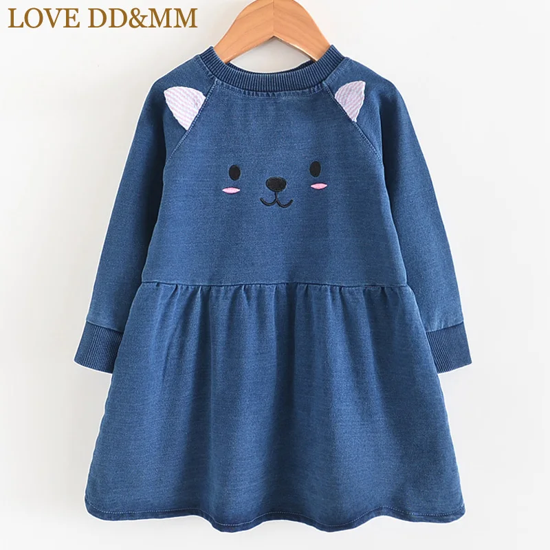 LOVE DD&MM Girls Dresses 2019 Autumn New Children's Wear Girls Casual Wild Cute Cat Embroidery Long-Sleeved Denim Dress
LOVE DD&MM Girls Dresses 2019 Autumn New Children's Wear Girls Casual Wild Cute Cat Embroidery Long-Sleeved Denim Dress
