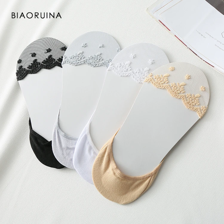 BIAORUINA 4 Pieces Women Summer Breathable Cotton Blends Lace Sock Slippers Female Thin Casual Sweet Socks Comfortable Socks
BIAORUINA 4 Pieces Women Summer Breathable Cotton Blends Lace Sock Slippers Female Thin Casual Sweet Socks Comfortable Socks