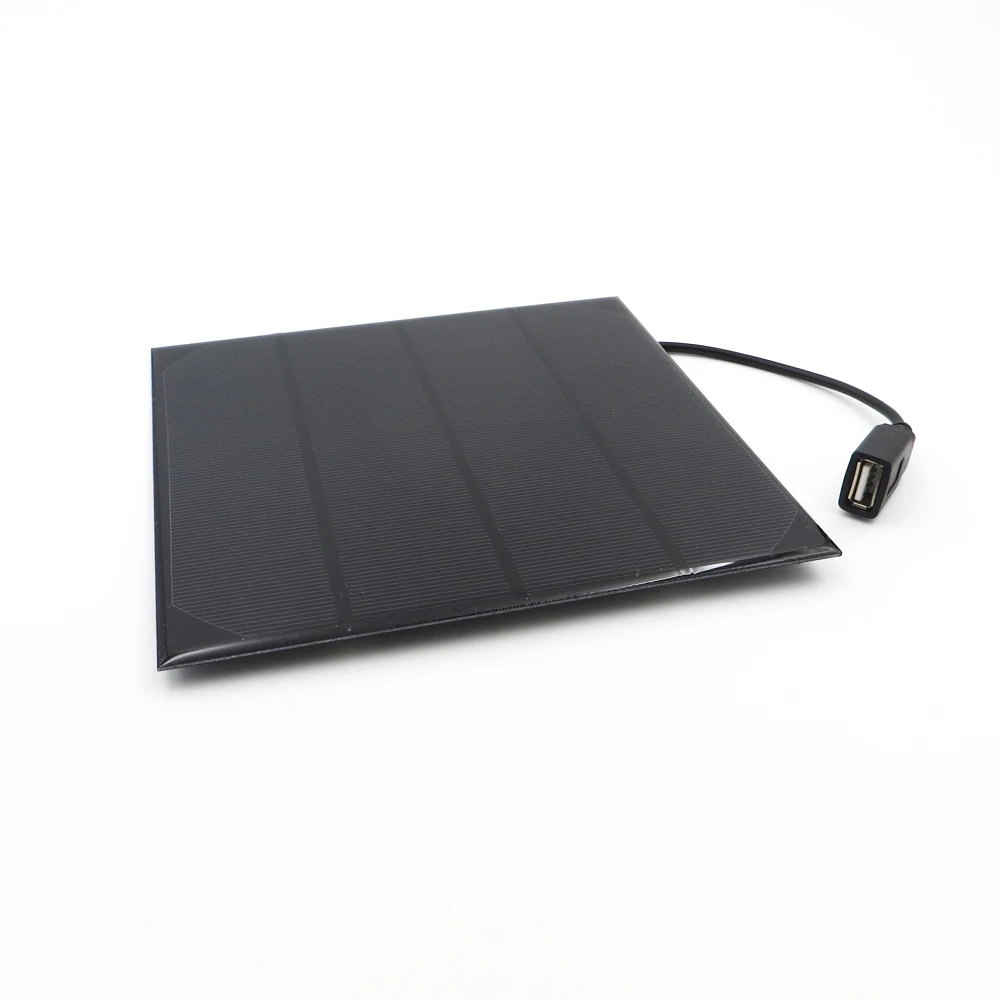 Outdoor USB Solar Panel Battery Charger 2W 3W 3.5W 4.5W 6W 6V with 30cm cable For Mobile Phone Polycrystalline Solar Cell DIY
Outdoor USB Solar Panel Battery Charger 2W 3W 3.5W 4.5W 6W 6V with 30cm cable For Mobile Phone Polycrystalline Solar Cell DIY