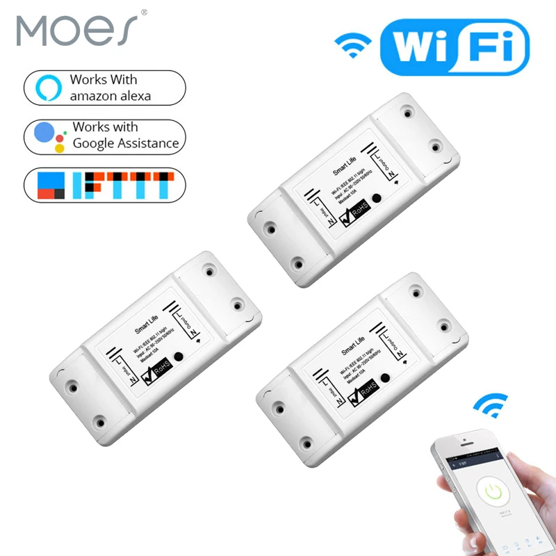 DIY WiFi Smart Light Switch Universal Breaker Timer Wireless Remote Control Works with Alexa Google Home Smart Home 3 Pieces
DIY WiFi Smart Light Switch Universal Breaker Timer Wireless Remote Control Works with Alexa Google Home Smart Home 3 Pieces
