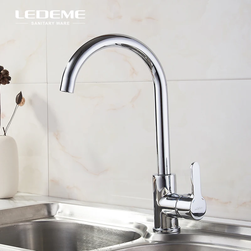 LEDEME Kitchen Basin Faucet Brass Rotatable Single-Handle Bar Hot and Cold Water Tap Mixer For Kitchen Bathroom Crane L4003
LEDEME Kitchen Basin Faucet Brass Rotatable Single-Handle Bar Hot and Cold Water Tap Mixer For Kitchen Bathroom Crane L4003