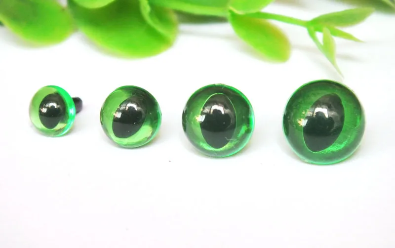 free shipping!! 80pcs/lot 4 size can choose--green color cat eyes with washer/safety eyes
free shipping!! 80pcs/lot 4 size can choose--green color cat eyes with washer/safety eyes